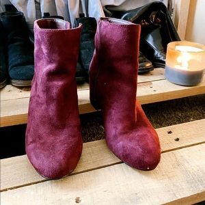 Maroon Ankle Boots